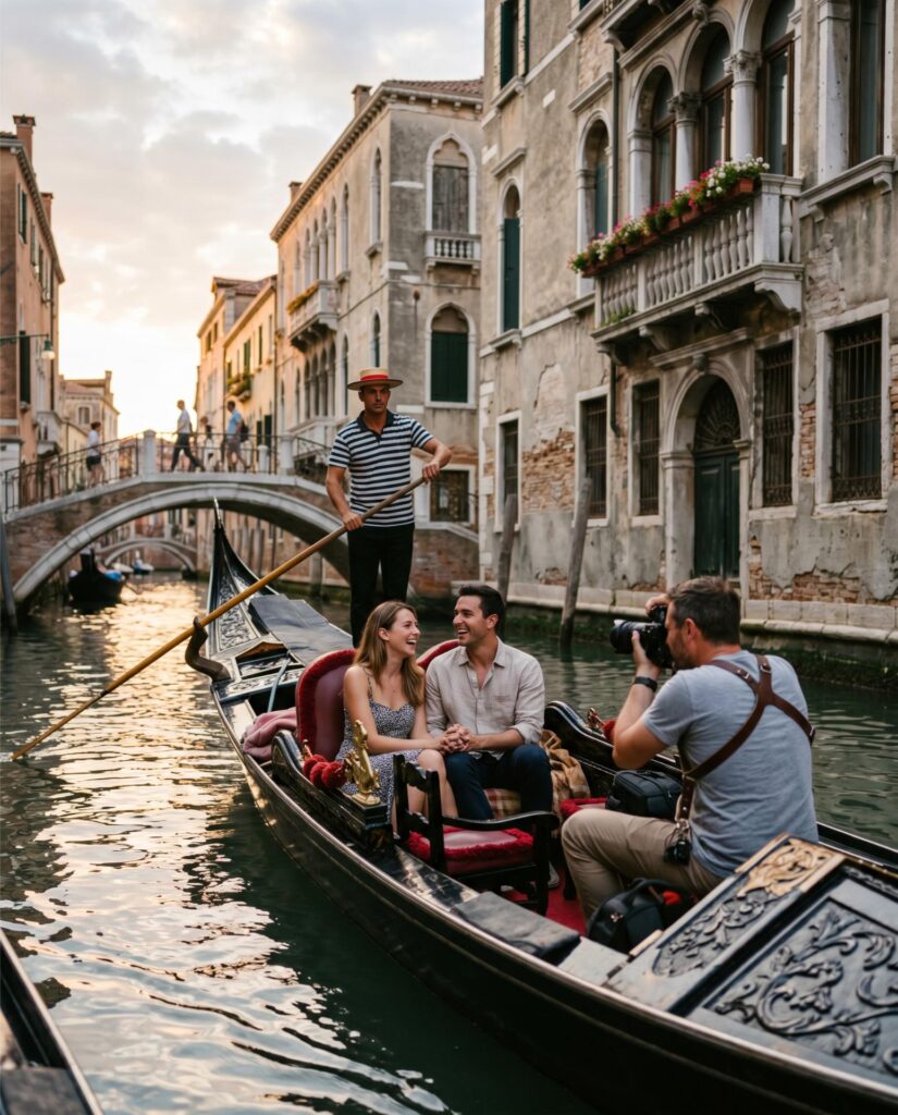 Gondola con Fotografo Professionista Venezia