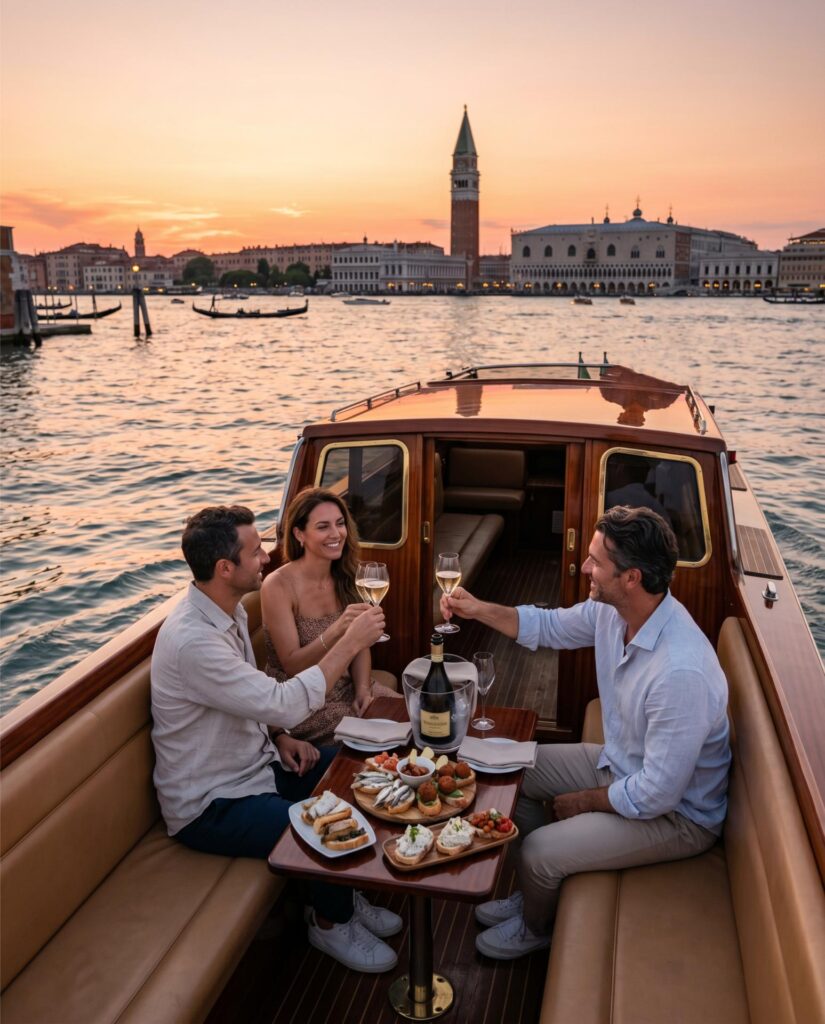 Tour Sunset Cicchetti e Vino — Barca Ultra Lusso